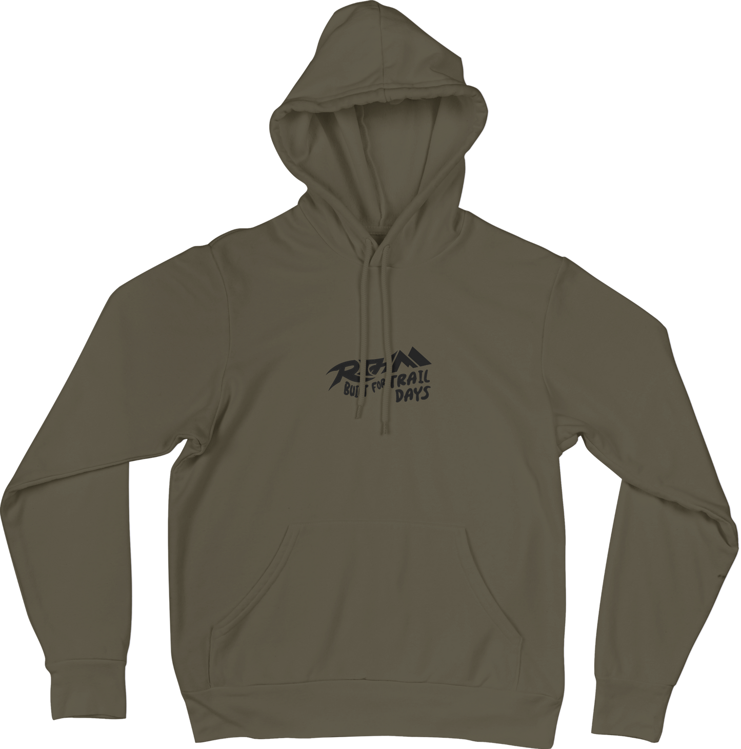 RTHM hoodie front - Fern Green