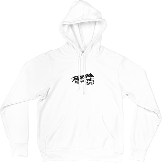 RTHM hoodie front - Quartz White