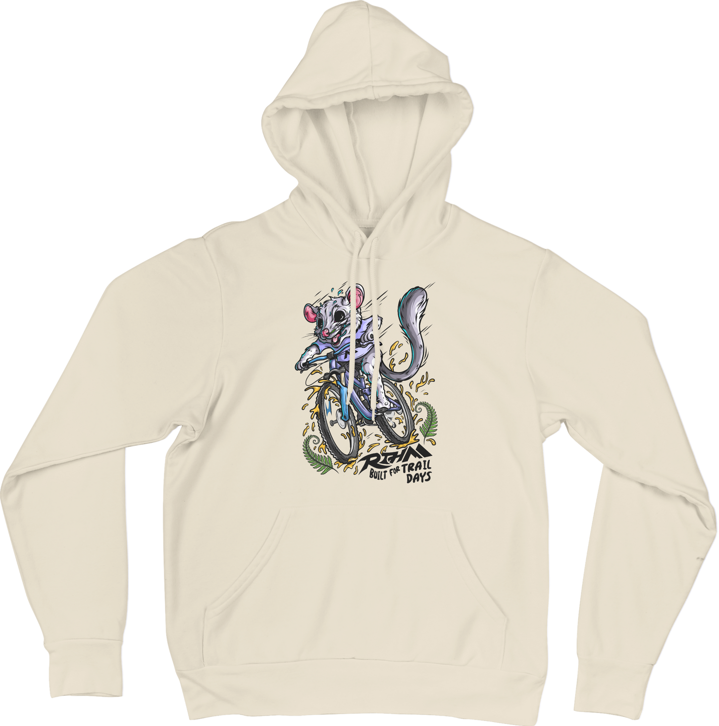 Front print hoodie - Latè White