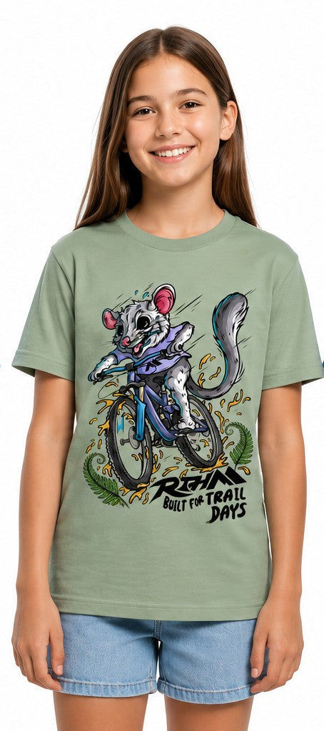 Sage kids tee front print