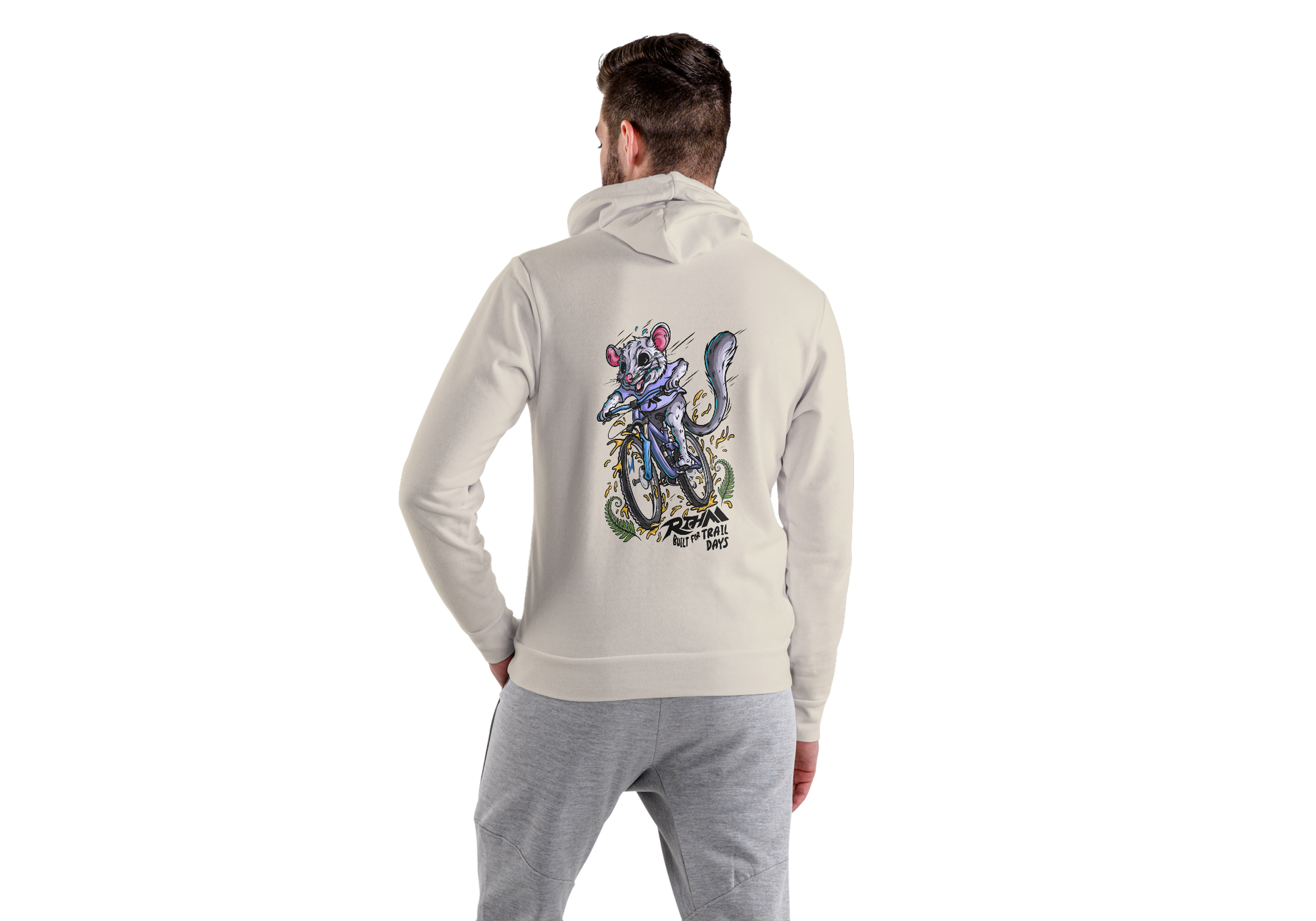 RTHM hoodie back - Latè White