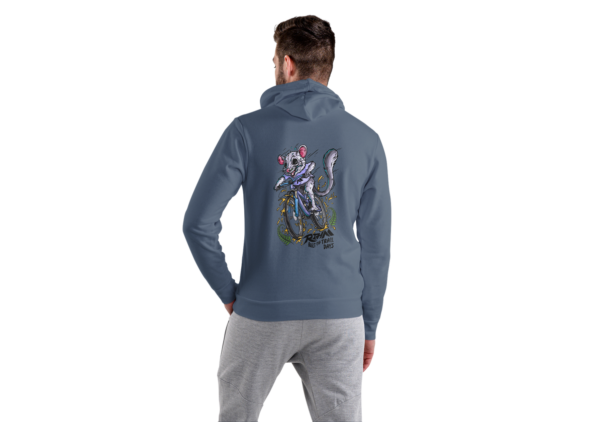 RTHM hoodie back - Pond Blue