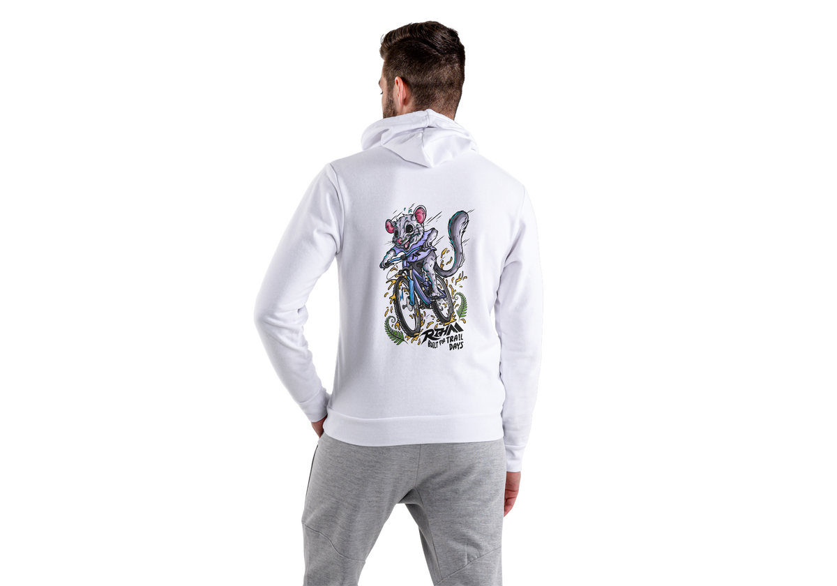 RTHM hoodie back - Quartz White