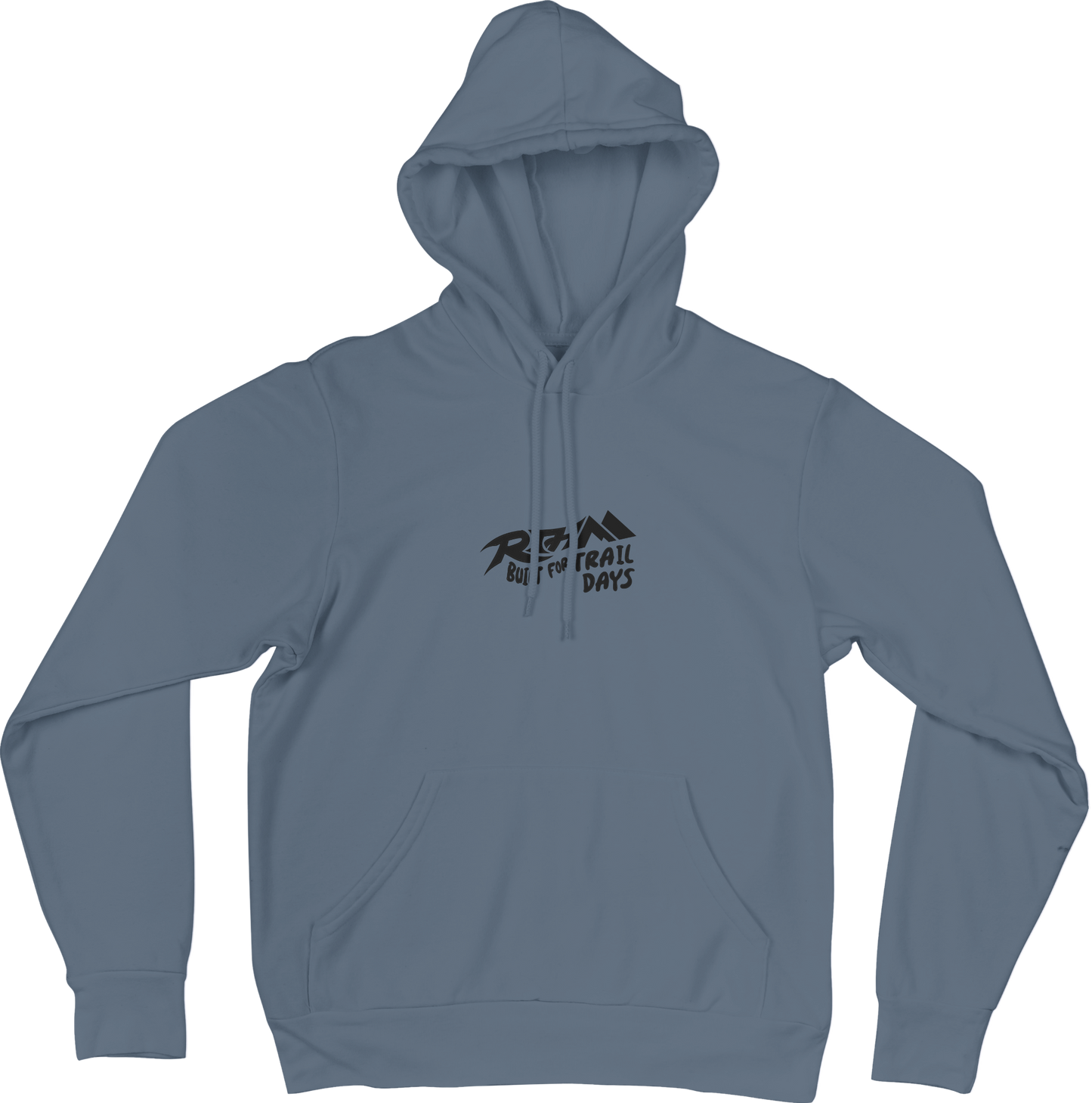 RTHM hoodie front - Pond Blue